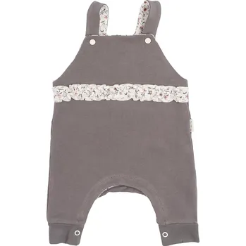 Mamatti Dětské láclové kalhoty Louka - šedé, vel.68 Velikost: 62 (2-3m)