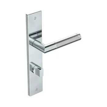 Dveřní kování Sada dveřních klik Louisiana, tloušťka dveří: 38 mm - 45 mm, nerezová ocel, tvar L - B DIAMOND DOORS