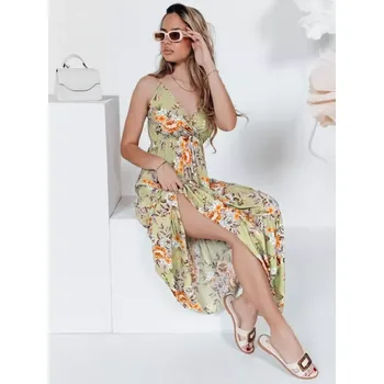 Dámské šaty Dámské šaty DSTREET MISSBLOSSY EY2619 ZELENÁ M/L