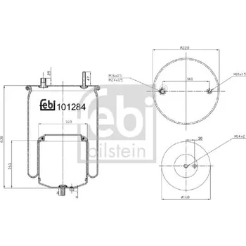 Měch - pneumatické odpružení FEBI FE101284