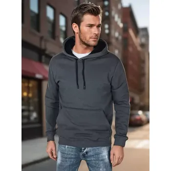 Pánské oblečení Pánská mikina DSTREET BX5863 TMAVĚ ŠEDÁ XL