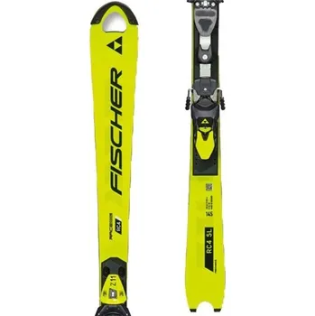 Sjezdové lyže Fischer RC4 WC SL JR M-PLATE + RC4 Z11 FF GW 150 Žlutá, Černá