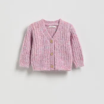 Reserved - Úpletový kardigan - světle fialová - 883GK-34X - 883GK-34X-74