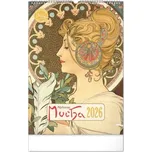Kalendář 2026 nástěnný: Alfons Mucha, 33 x 46 cm