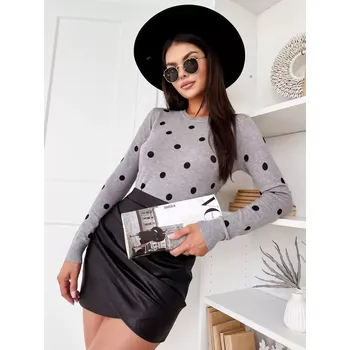 Dámský svetr Dámský svetr DSTREET my2051 SVĚTLE ŠEDÁ Universal