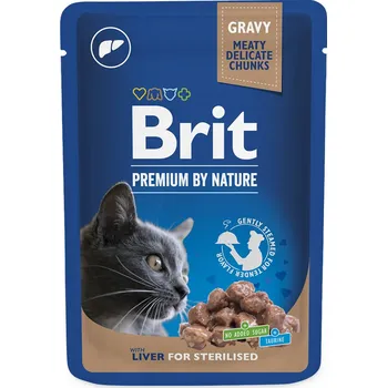 Volný čas Brit Premium Cat Pouches Liver for Sterilized 100 g