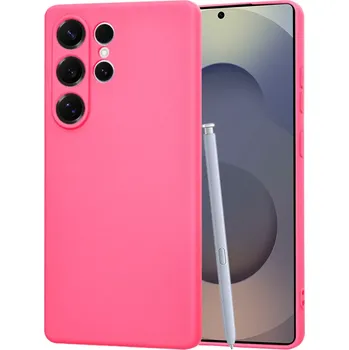 Pouzdro na mobilní telefon Kryt Samsung Galaxy S25 Ultra Techsuit SoftFlex - hot pink