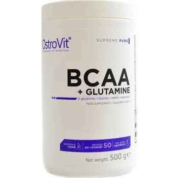 Aminokyselina Ostrovit BCAA + glutamine 500 g - natural