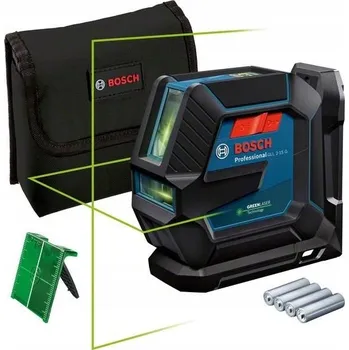 Měřící laser Bosch Professional GLL 2-15 G Zelený čárový laser s bateriemi 0601063W00