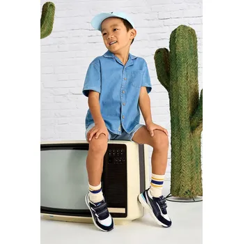 Chlapecká košile Dětská bavlněná košile Mayoral 3116.5J.Mini.PPYA modrá 95X, vel. 110