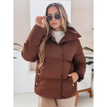 Dámská bunda DSTREET TY4958 HNĚDÁ XL