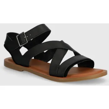Dámské sandále Kožené sandály Toms Sloane dámské, černá barva, 10020800 99X, EUR 37