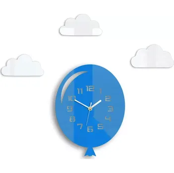 Hodiny Nástěnné hodiny Balon 30 cm modré
