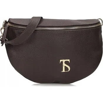 Kabelka Toscanio kabelka, hnědá kožená kabelka přes rameno z pravé kůže