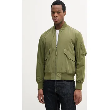 Pánský bomber Bomber bunda United Colors of Benetton 2ZPSUN06G zelená 91X, vel. XL
