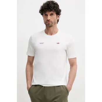 Pánské tričko Bavlněné tričko Aeronautica Militare TS2429J634 béžová 01X, vel. L