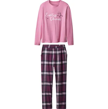 Dámské noční prádlo esmara® Dámské pyžamo (růžová / lila fialová, XS(32/34))