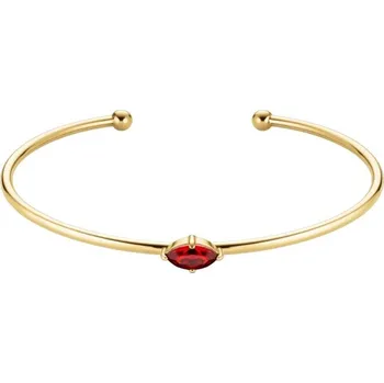 Náramek Rosefield Otevřený pevný náramek s červeným Swarovski krystalem JBRMG-J1243 + 2 měsíce na vrácení zboží