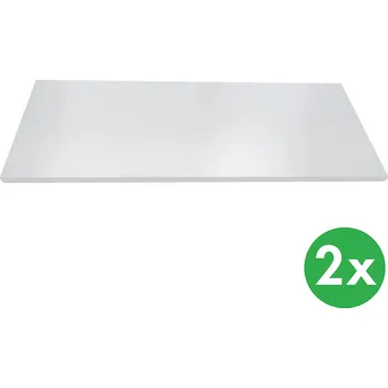 Skříňka na nářadí Přídavná police ke kovovým skříním, 600 x 435 mm, šedá, 2 ks