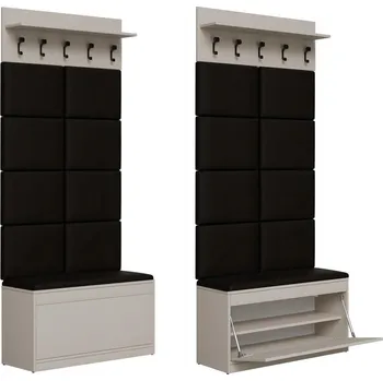 Šatní skříň Šatní skříň do předsíně EMI 100 cm botník věšák s policí kašmír