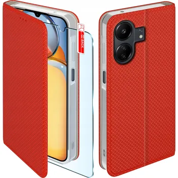 Pouzdro na mobilní telefon Flipové pouzdro KrainaGSM pro Xiaomi A52 červené