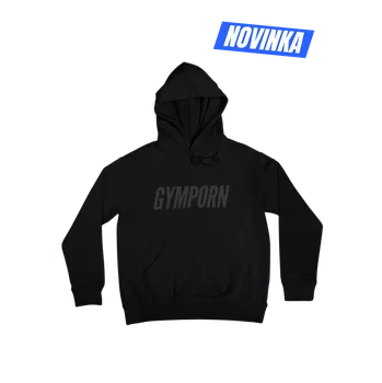 Pánská mikina Mikina GymPorn Signature – Black | GymPorn XXXL