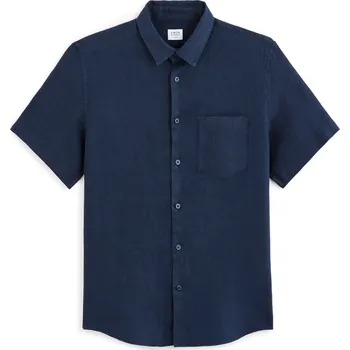 Celio Lněná košile Damarlin 1120456 Tmavě modrá XL