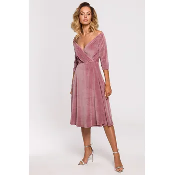 Dámské šaty MOE koktejlové šaty klasického střihu midi velikosti XXL