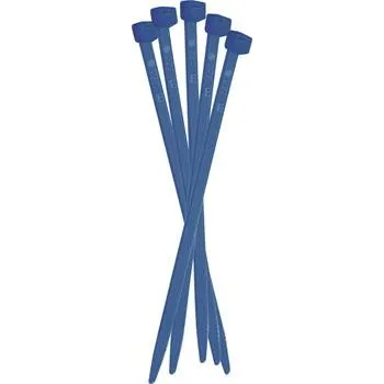 Organizace kabelů WKK stahovací pásek 2,5x100 modrý polyamid 6,6 s oxidem železa (100 ks)