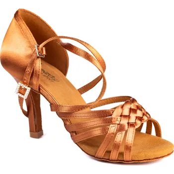 Dámské lodičky HDS Henzély | Dámské taneční boty na latinu HDS DLA005 tělový satén podpatek S7,5 - 24,5