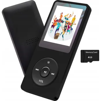 ODTWARZACZ MP3 MP4 BLUETOOTH FM RÁDIO E-KNIHA DYKTAFON REDUKCJA SZUMÓW 4GB