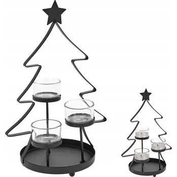 Svícen Svícen na čajové svíčky H&S Decoration 29 cm, na 3 svíčky