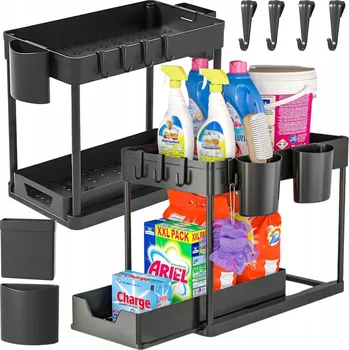 police Dvoupatrová Police Regál Stojan Pod Dřez Výsuvná do Kuchyně Koupelny