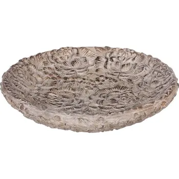umělá květina Autronic Talíř - dekorace z betonu, vzor růží, sada 2 ks