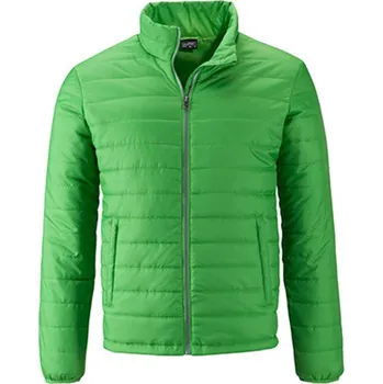 James&Nicholson Pánská prošívaná bunda JN1120 Green L