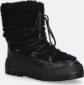 Dámská zimní obuv Kožené sněhule Pollini SA24235H0NTX100A černá 99X, EUR 41