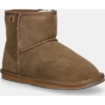Dámské kozačky Emu Australia - Dětské nízké kozačky Wallaby Mini CHES K10103.CHES hnědá 82X, EUR 27