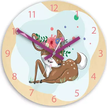 Hodiny Dětské nástěnné hodiny Ami Jelínek 30 cm vícebarevné