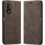 Flipové pouzdro Caseme pro OnePlus Nord 5, hnědé