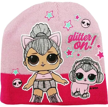 Čepice LOL. Surprise- licence Dívčí zimní čepice - LOL. Surprise TH4118, celorůžová Barva: Růžová, Velikost: velikost 52