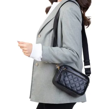 Kabelka Alessio kabelka, typ kabelka přes rameno, eko kůže, černá