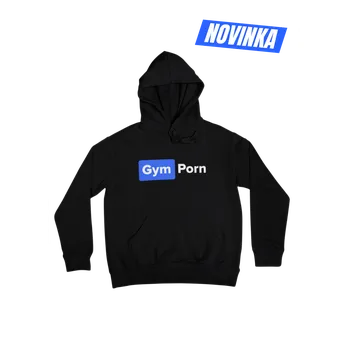 Pánská mikina Mikina GymPorn Hoodie – Black | GymPorn XXXL