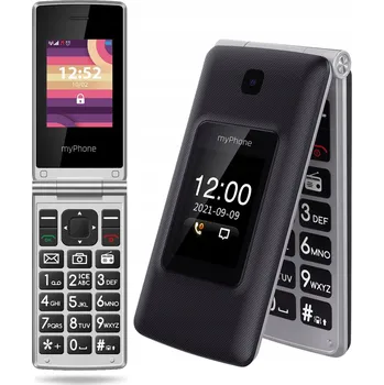 Mobilní telefon Mobilní telefon s véčkovou konstrukcí pro seniory myPhone Tango LTE SOS Bluetooth