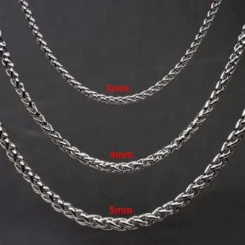 Řetízek Řetízek nerezová ocel WHEAT 50cm/3mm Velikost: UNI