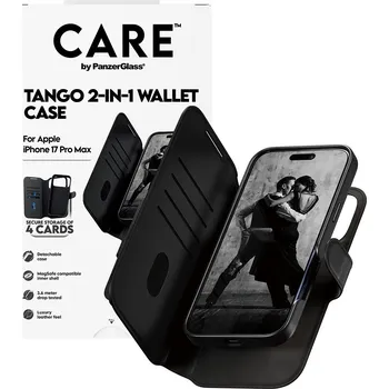 Pouzdro na mobilní telefon Flipové pouzdro Panzerglass pro Apple iPhone 17 Pro Max, černé