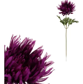 umělá květina Autronic Chryzantéma - umělá řezaná květina, fialová, sada 12 ks