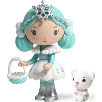 Dřevěná hračka Tinyly figurky Neige & medvídek Nours