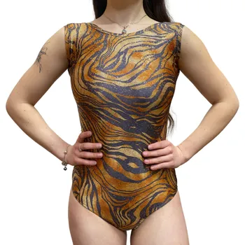 Body dance-pOint | Body dámské s ramínky DP tygr - -vyberte velikost-