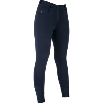 Jezdecké kalhoty HKM zimní vyhřívané rajtky Comfort Styl (bez baterie) - tmavě modré - 44