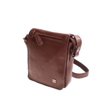 Pánská aktovka Kožená ručně šitá Pánská taška KUBÁT přes rameno | hnědá | Playa 520232PL